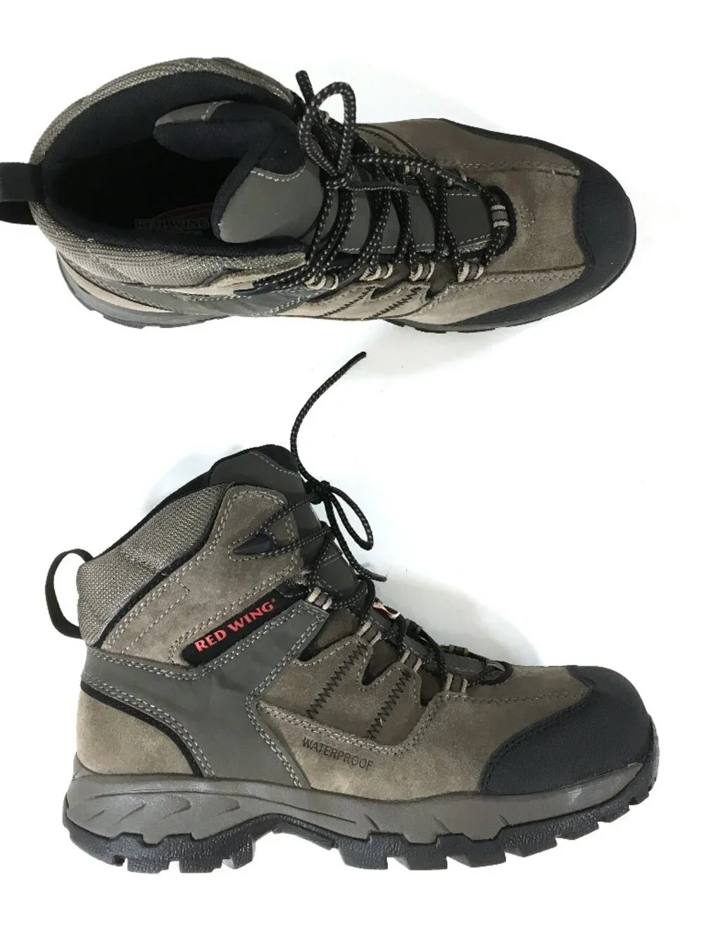 Red Wing TruHiker Hiking Boots Mens Size 9 D Brown Gray Waterproof 3561
